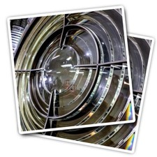 2x Vinyl Stickers Lighthouse Lens Fraserburgh Scotland UK #51335