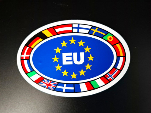 Decal sticker europe flags - sticker,