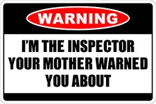 Metal Sign Warning I'm The