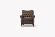 Columbus Accent Armchair, Liimestone Leather