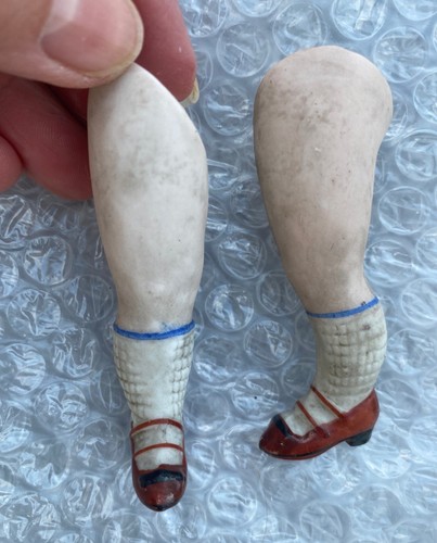 Antique pair bisque doll - pair,
