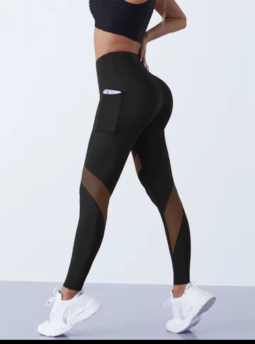 Women mesh splicing yoga - women's,