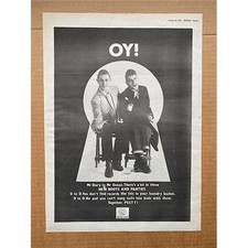 IAN DURY NEW BOOTS AND PANTIES (B) POSTER SIZED original music press advert from