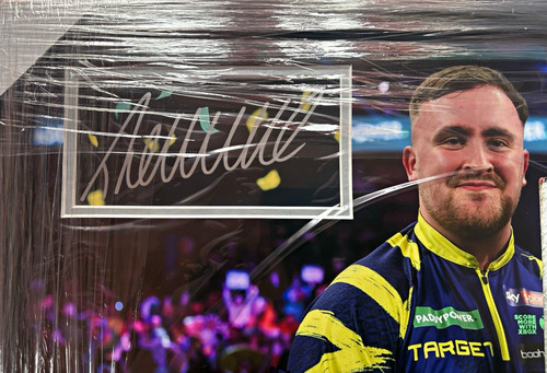 Luke littler signed darts - signed,