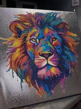 Lion Painting Handpainted On