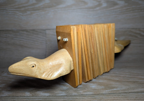 Vintage percussion carved wood - carved,