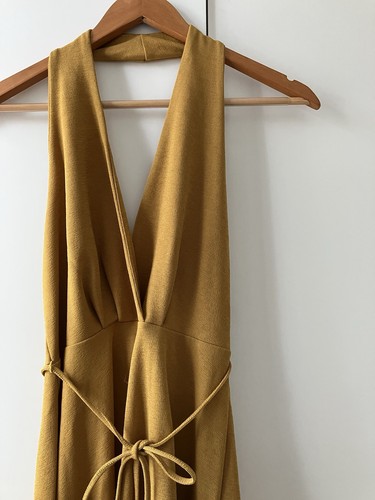 Zara mustard yellow halter - zara,