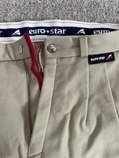 Euro-Star Men's Beige Breeches Size 38L
