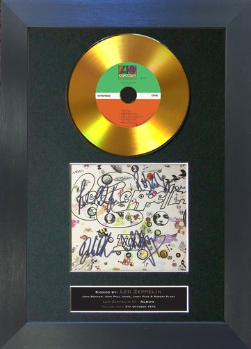 136 led zeppelin gold disc - led,