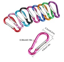 Stainless aluminium carabiner - aluminium,