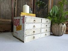 VTG Apothecary Drawer office Motor Car drawers table desk top index Work Garage