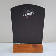 Carling Bar Table Top Chalk Menu Offers Board - Pub Man Cave Display Sign