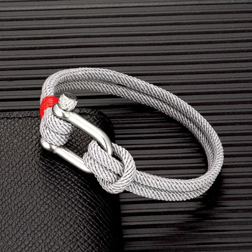 Nautical rope bracelet shape - bracelet, u