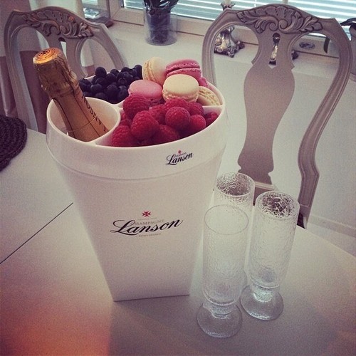 Lanson champagne ice bucket - lanson,