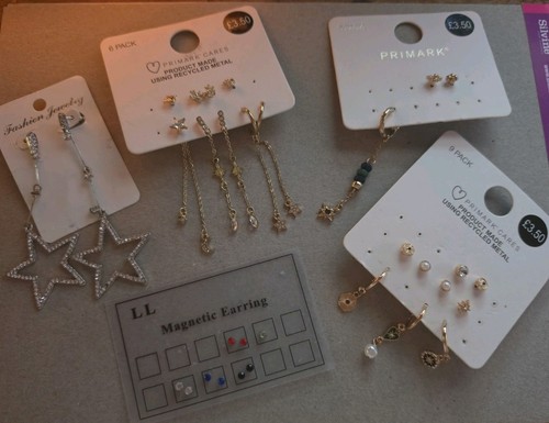 Job lot mixed unworn earrings - mixed,