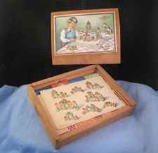 WOODEN BUILDING BLOCKS TOY GAME CLOCK TOWER ARCH IN ORIGINAL BOX MAKER WE No50