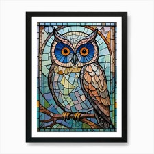 Stained Glass Owl no2 Art