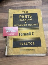 McCormick Deering Farmall C Parts Catalogue Original Tractor