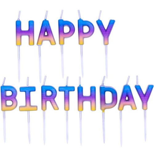 Happy birthday candles letter - birthday,