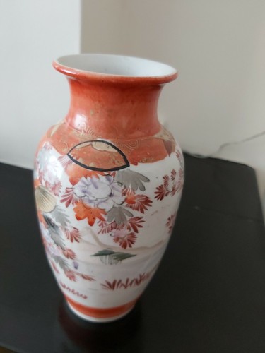 Japanese kutani vase - kutani,