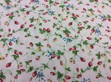 Floral Strawberries On Pink
