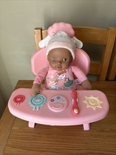 Baby Annabell Feeding High Chair Working With Sounds & Soft Rattle Doll