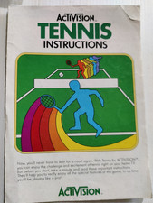 Tennis - Activision Atari 2600 Game Manual Instructions