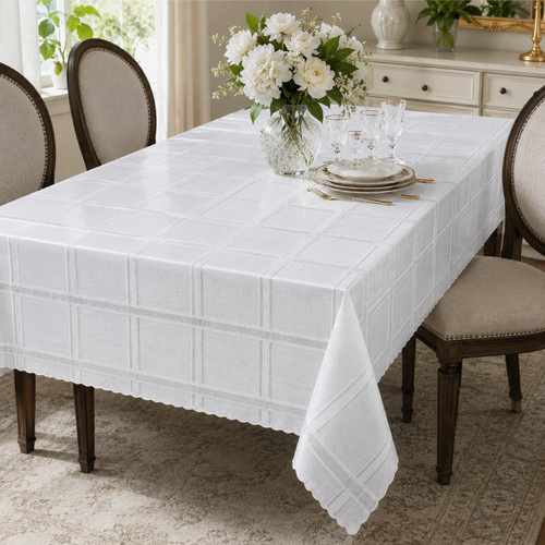 White vinyl crochet lace - vinyl,