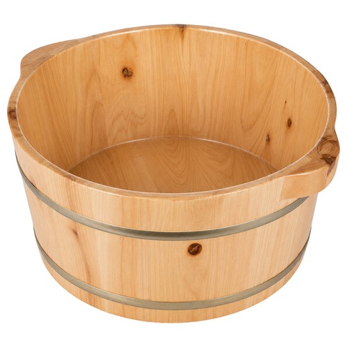 Wooden foot bath basin - wooden, with