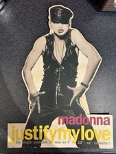 Madonna Justify My Love Cardboard Promo Display Rare