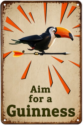 Aim for guinness - guinness, sign