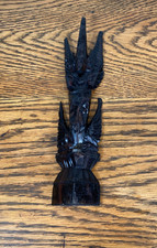 ANTIQUE HAND CARVED DARK WOOD