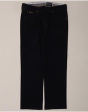 WRANGLER Mens Arizona Stretch Straight Jeans W32 L28 Navy Blue Cotton AS06