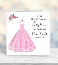 Personalised Prom card Girls