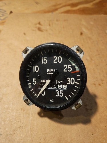 Vintage aircraft tachometer - vintage, ac