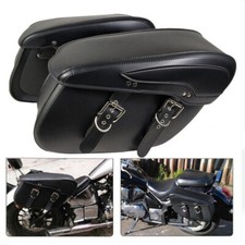 2PCS Motorcycle Pannier Side Saddle Bags Luggage Bag Waterproof Rain Cover UK
