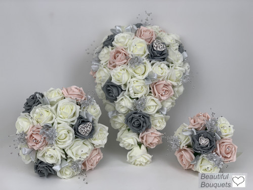 Wedding flowers ivory rose - ivory,