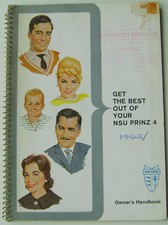 NSU Prinz 4 1962 original Handbook in English