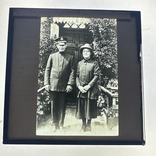 Antique magic lantern slide - magic,