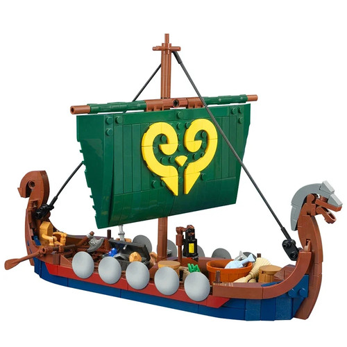 Medieval military viking ship - medieval,
