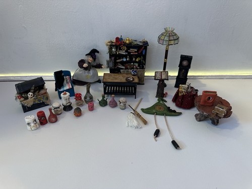 Witch dollhouse miniature job - dollhouse,