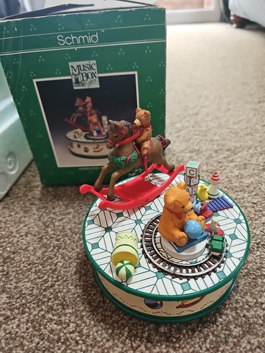 Schmid music box bear - schmid,