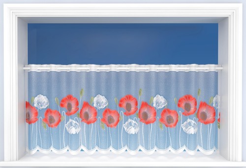 Top quality cafe net curtain - top,