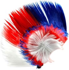 ENET Unisex 70s 80s Punk Mohican Rocker Wigs Party Fancy Costume- new but no ori