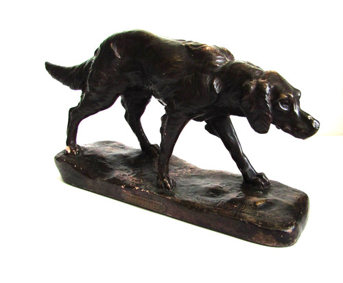 Vintage plaster spaniel - vintage,