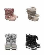 Merence Kid's Children's Girl's Juniors Snow Boots Winter Fur Lined New