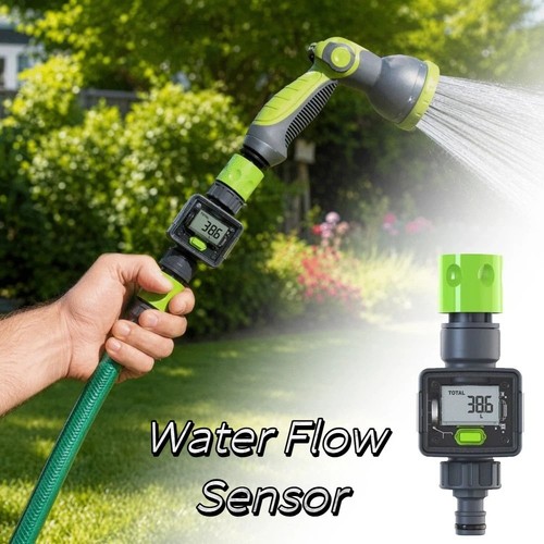 Digital water flow meter - water,