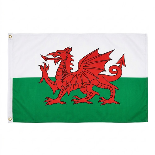 Large welsh flag 5ft 3ft - 3ft, y