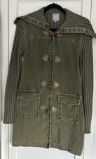 Per Una Khaki Duffle Cardigan