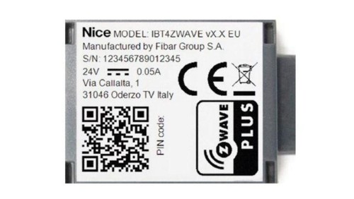 Interfejs nice ibt4zwave - nice,
